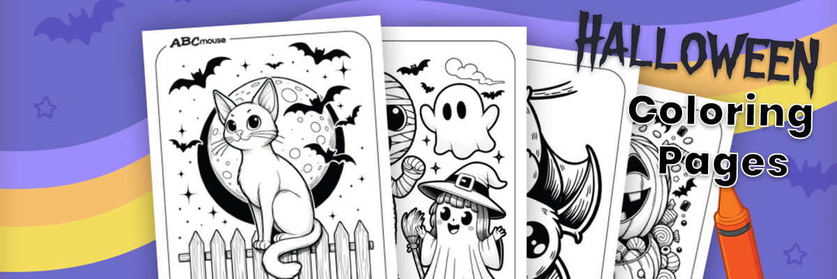 Fun free Halloween coloring pages for kids from ABCmouse.com. 