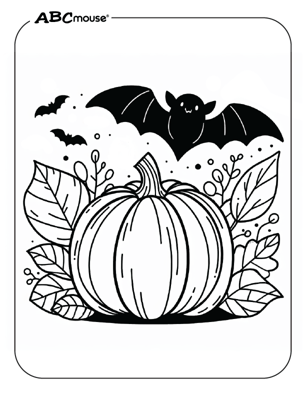 Free printable Halloween pumpkin coloring page for kids. 