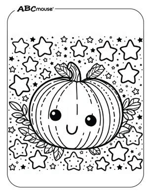 Free printable Halloween pumpkin coloring page for kids. 