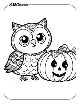 Free printable Halloween pumpkin coloring page for kids. 