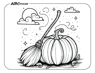 Free printable Halloween pumpkin coloring page for kids. 