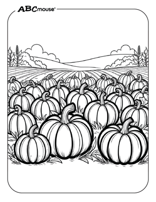 Free printable Halloween pumpkin coloring page for kids. 