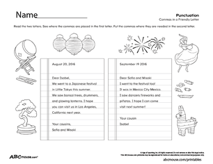 Free printable punctuation worksheet from ABCmouse.com. 