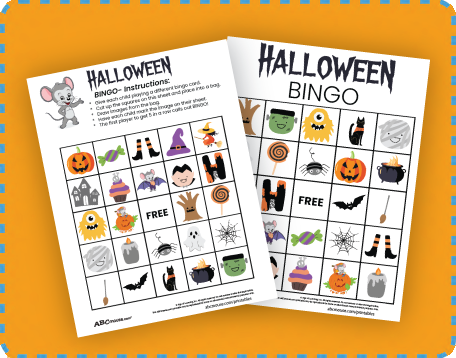 Free printable 5x5 Halloween Bingo cards for kids Halloween fun!