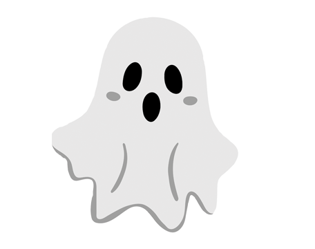 A Halloween ghost. 