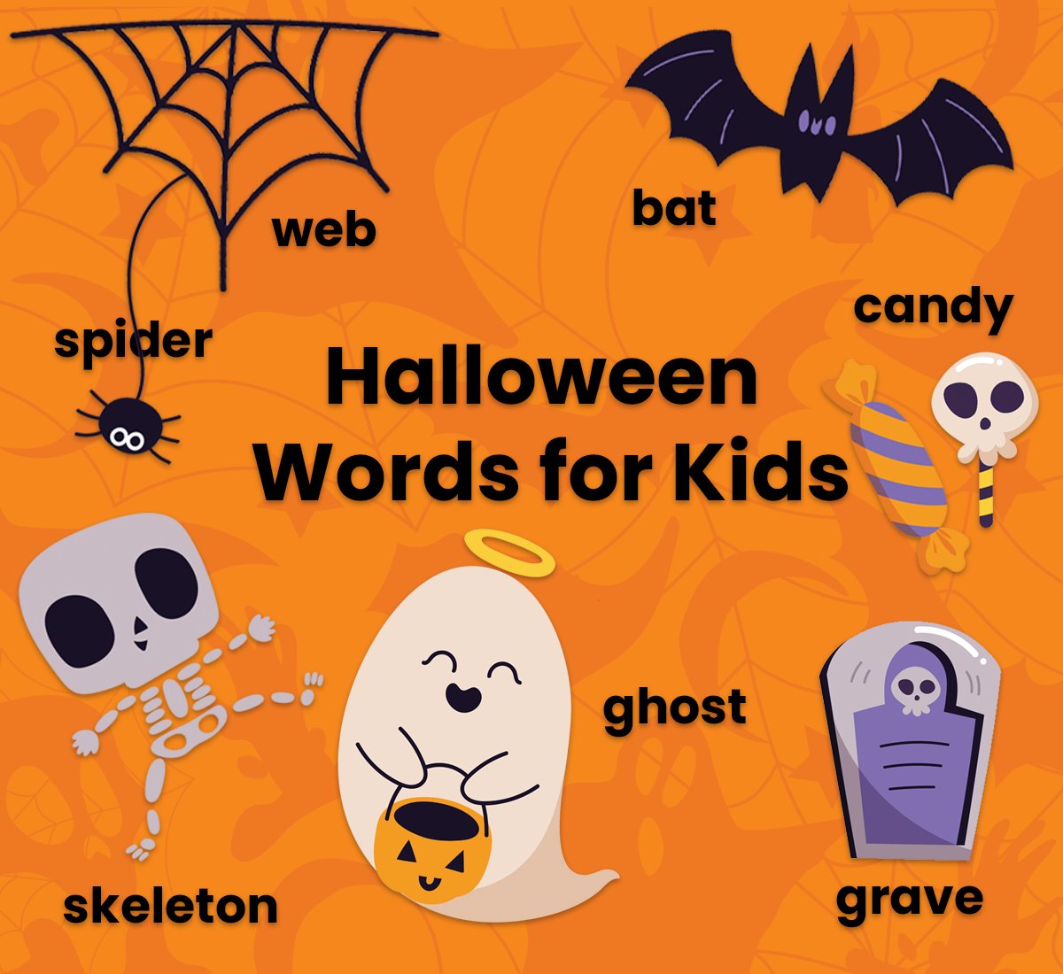 Free printable Halloween word lists for kids from ABCmouse.com. 