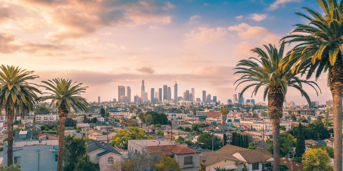 Beautiful view of Las Angeles.