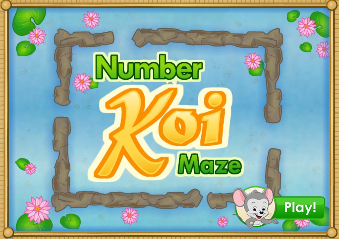 Number Koi Maze Preschool math game from ABCmouse.com. 