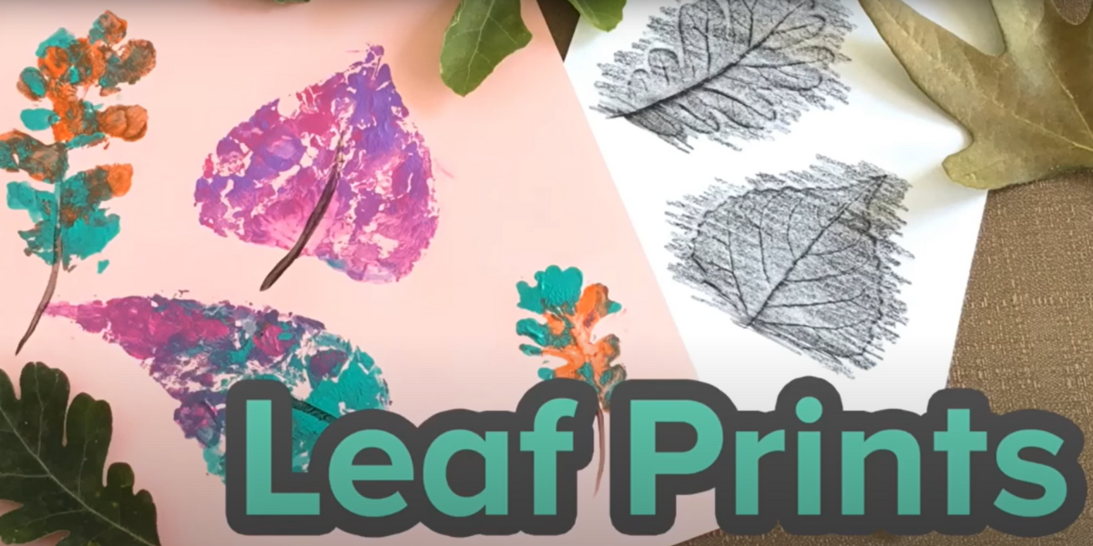 Fun leaf print craft from ABCmouse.com.