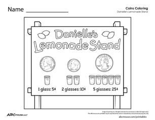 Free printable counting money worksheet from ABCmouse.com. 