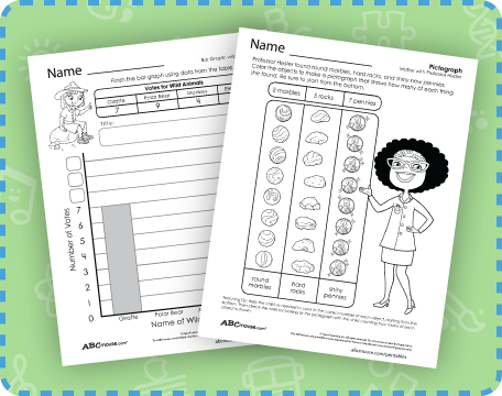 Free printable graphing worksheets from ABCmouse.com. 