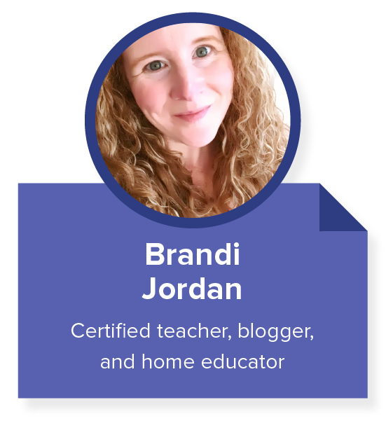 Brandi Jordan certified teacher, blogger, and home educator.