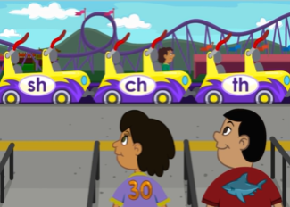 Fun ride the roller coaster phonics game on ABCmouse.com. 