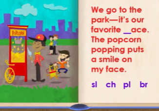 Fun street beat: letter blends phonics game on ABCmouse.com. 