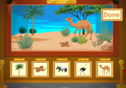 Fun educational game Environment museum from ABCmouse.com. 