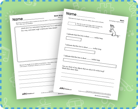 Free printable math worksheets from ABCmouse.com. 