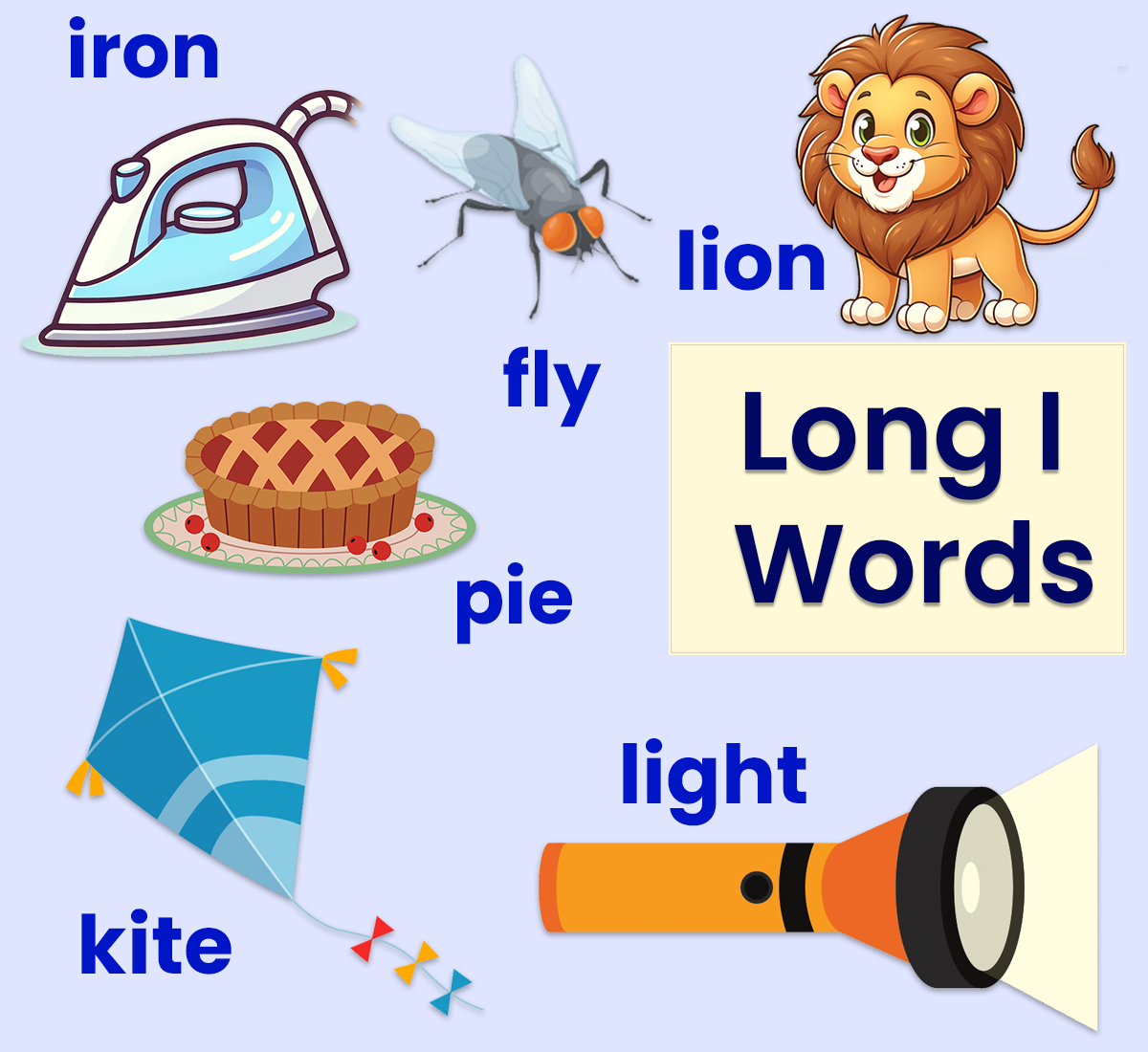 Free printable long I word list from ABCmouse.com.  