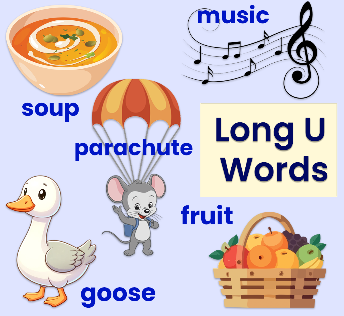 Free printable long u word lists from ABCmouse.com. 