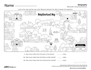 Free printable map skills geography worksheet from ABCmouse.com. 