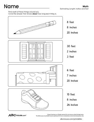 Free printable math worksheets from ABCmouse.com. 