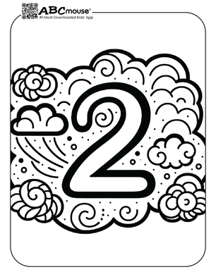 Free printable number two coloring pages from ABCmouse.com. 