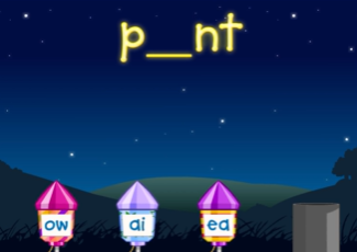 Vowel sound fireworks fun ABCmouse vowel game for kids. 