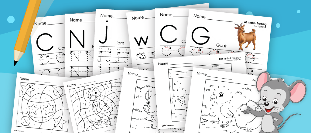 Free printable alphabet worksheets for kindergarteners from ABCmouse.com. 