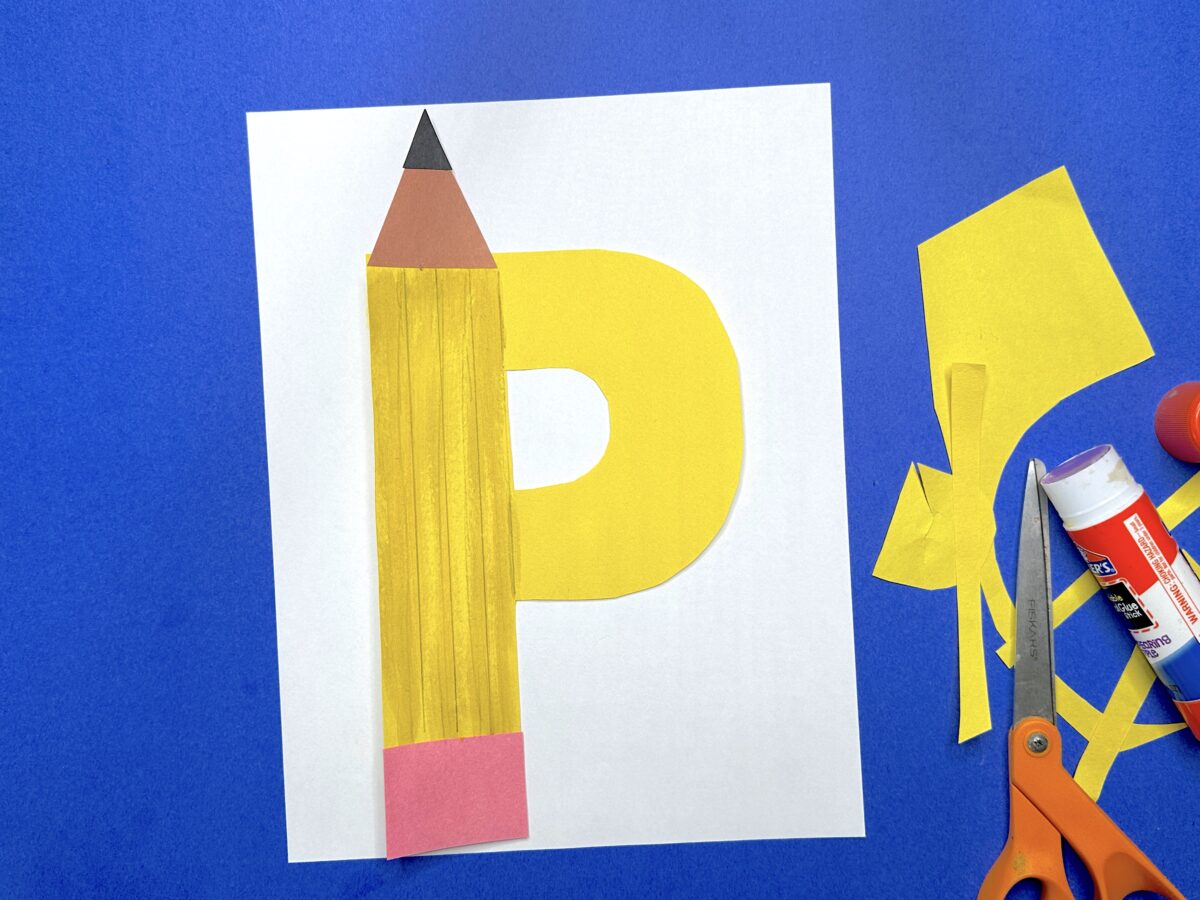 Fun and free letter P is for pencil craft idea for kids from ABCmouse.com. 