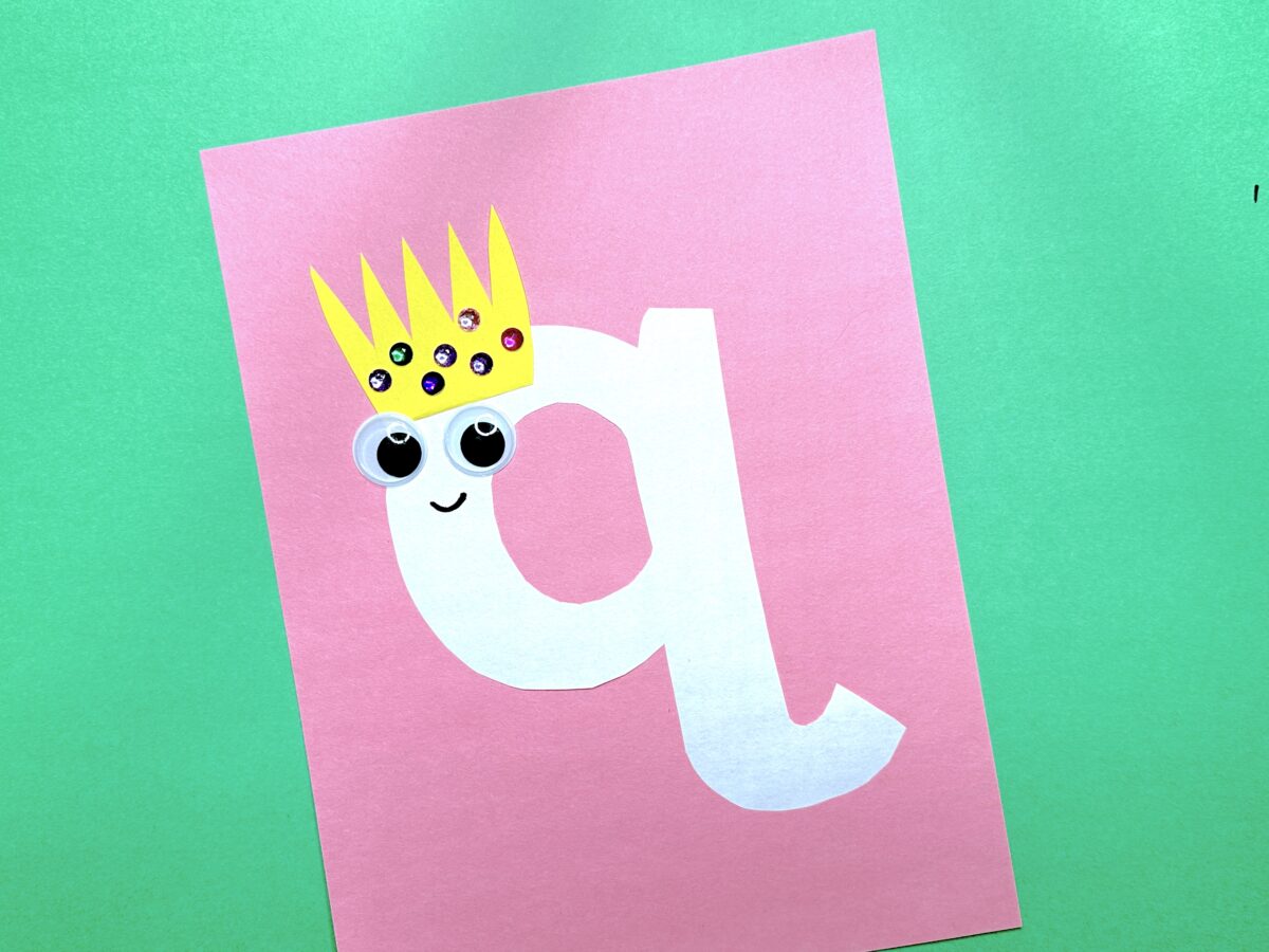 Q is for queen fun letter q craft activity for preschoolers. 