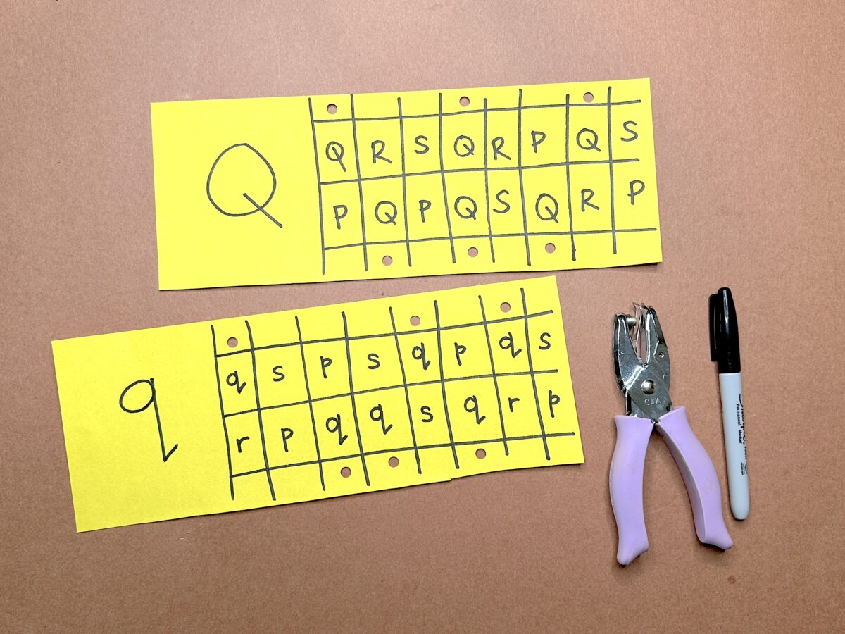 Q is for q hole punch fun letter q craft activity for preschoolers. 