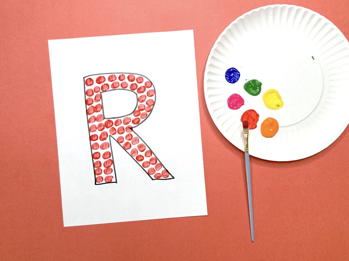 Fun letter R is for red craft for toddlers and preschoolers from ABCmouse.com. 