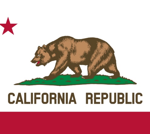 California state flag. 