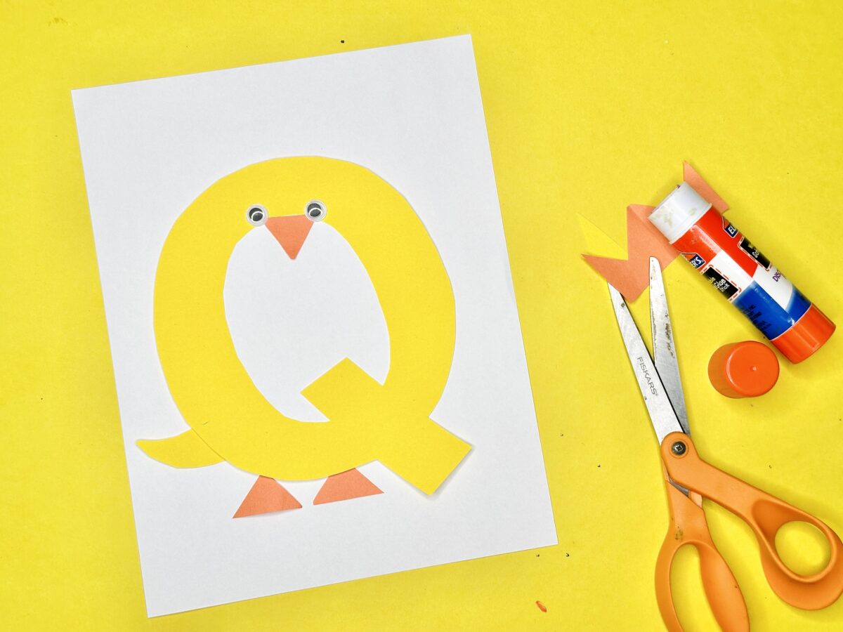 Q is for quack fun letter q craft activity for preschoolers. 