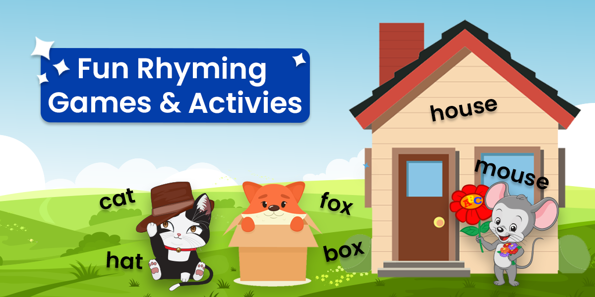 Free fun rhyming word games and activities for kids from ABCmouses.com. 