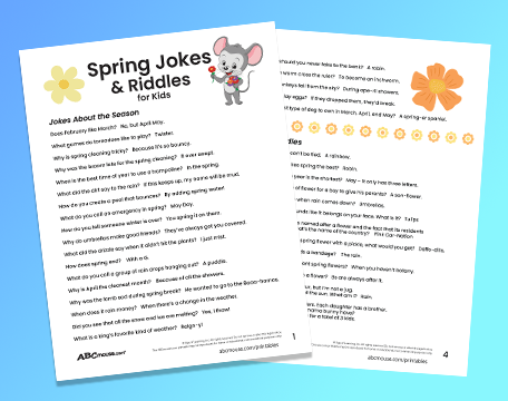 Free printable spring jokes & riddles from ABCmouse.com. 