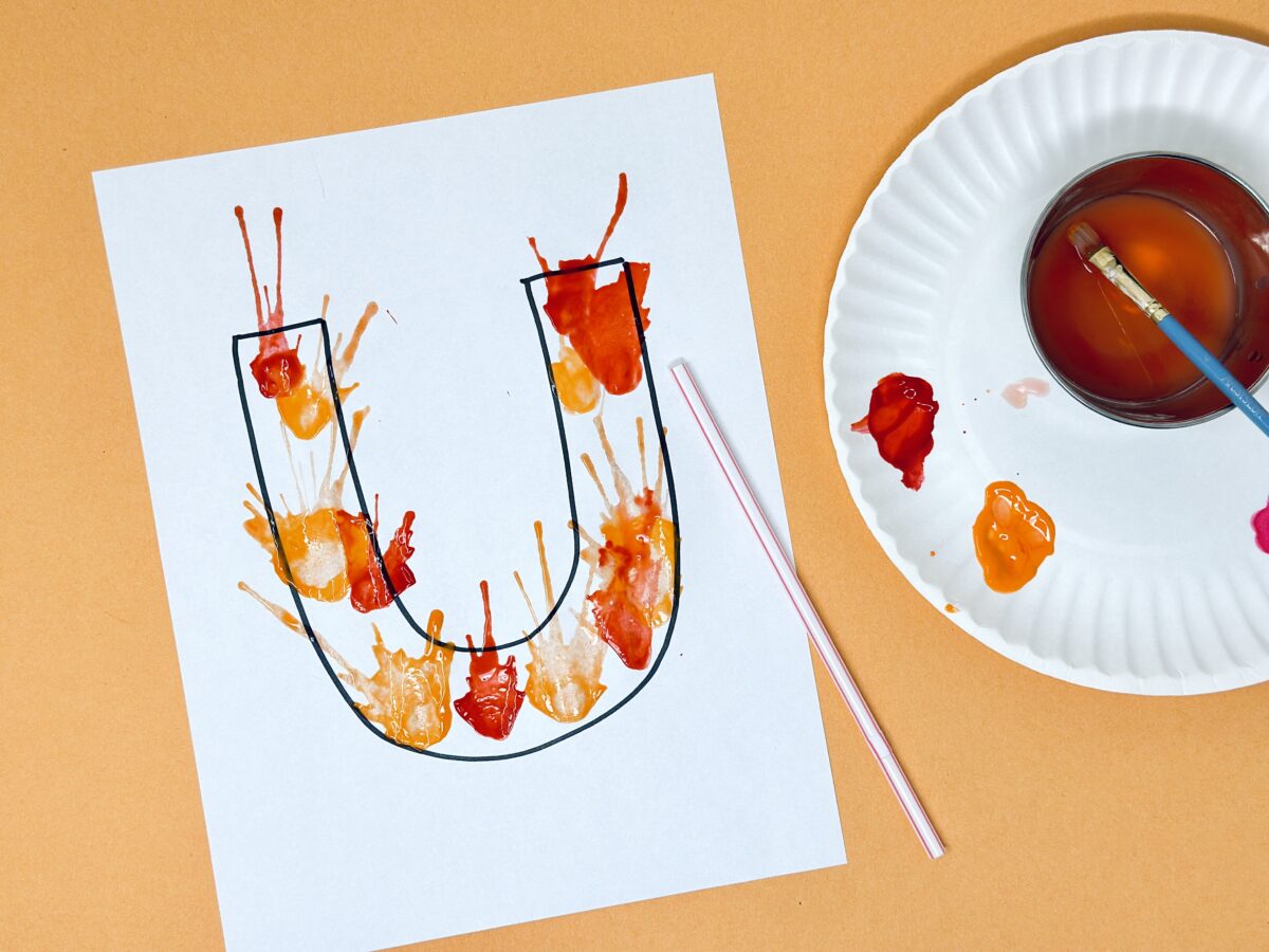 Fun U is for unique letter learning craft for preschoolers from ABCmouse.com. 