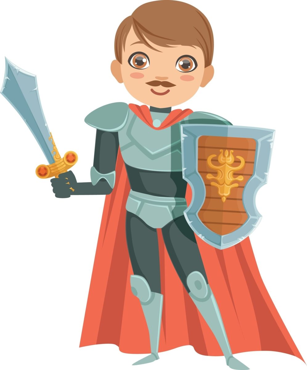 Simple cute Illustrated knight