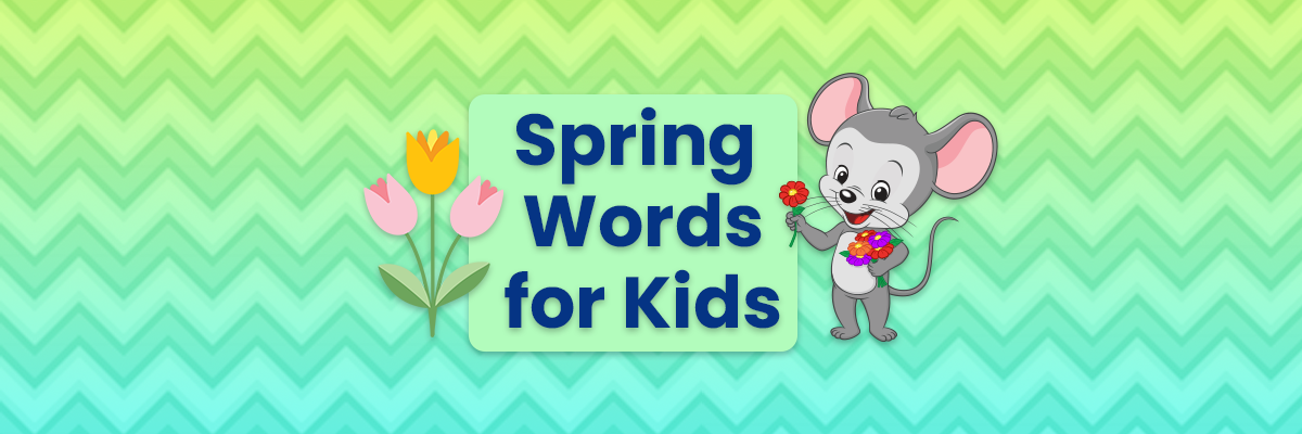 Free printable spring word list for kids from ABCmouse.com. 