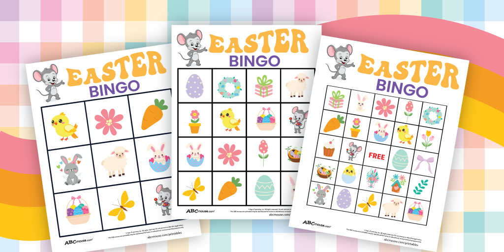 Easter Bingo Cards for Kids (Free Printables)