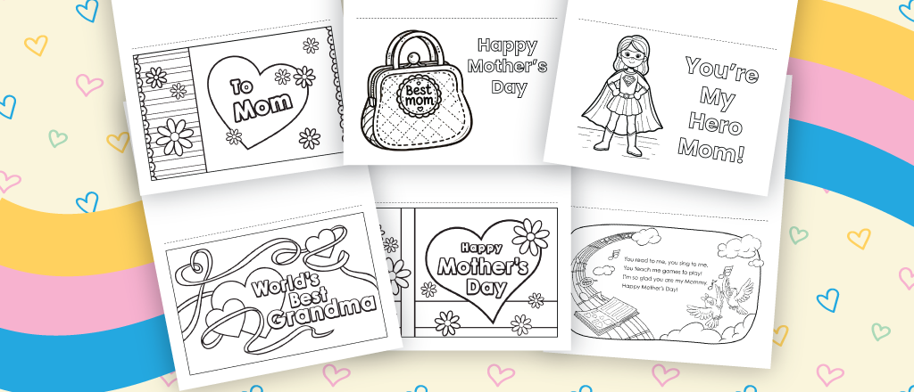 Free Mother’s Day Cards for Kids to Color