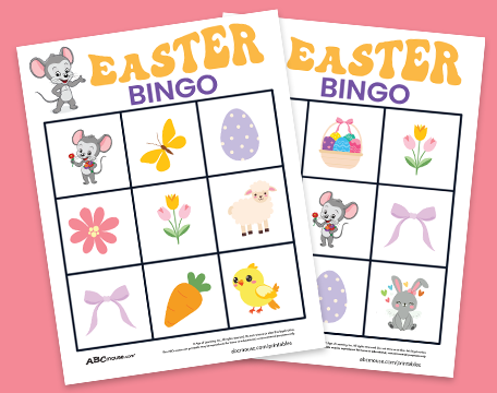 Free fun printable Easter Bingo cards for toddlers and preschoolers.